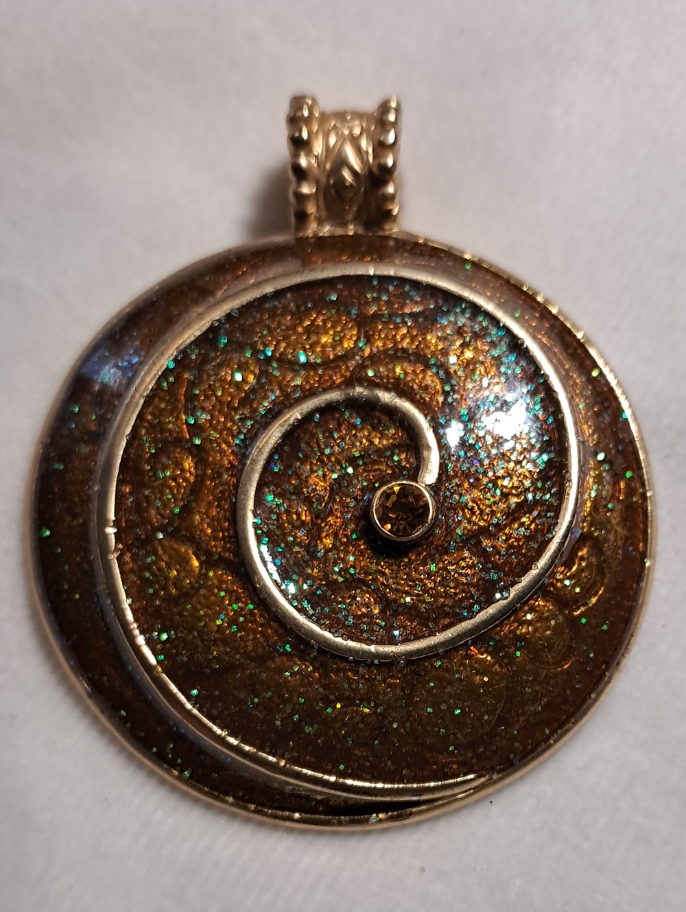 Vintage Ogonite-Style Pendant